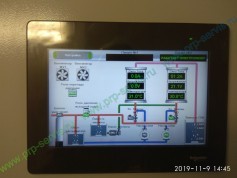 Панель оператора предоставляет актуальную информацию о процессе производства и контролирует сам процесс.