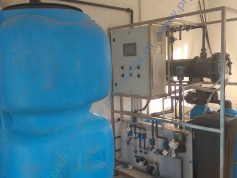 Монтаж электролизной установки производительностью 27 кг в сутки ( в активном хлоре) , был произведен монтажной командой ООО "П